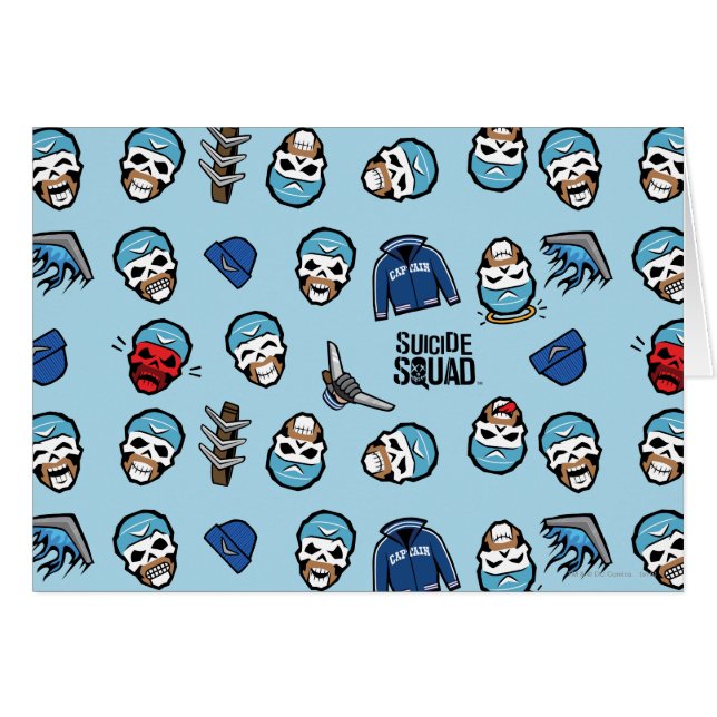 Suicide Squad Captain Boomerang Emoji Pattern (Vorderseite (Horizontal))