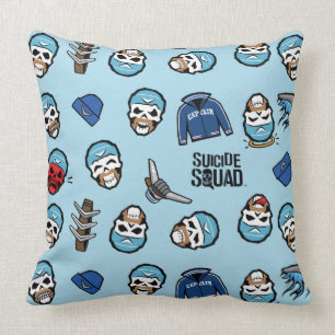 Suicide Squad Captain Boomerang Emoji Pattern Kissen