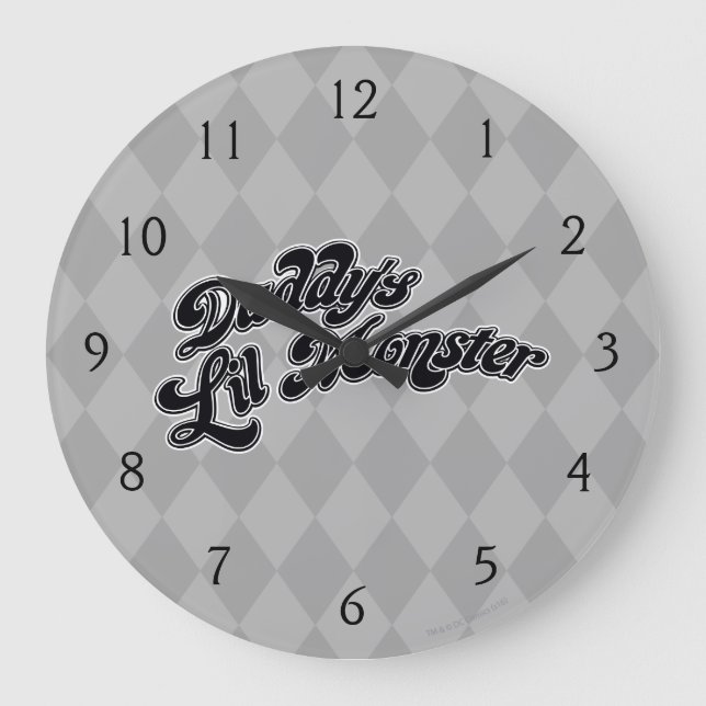 Suicide Squad | Daddy's Lil Monster Große Wanduhr (Vorderseite)