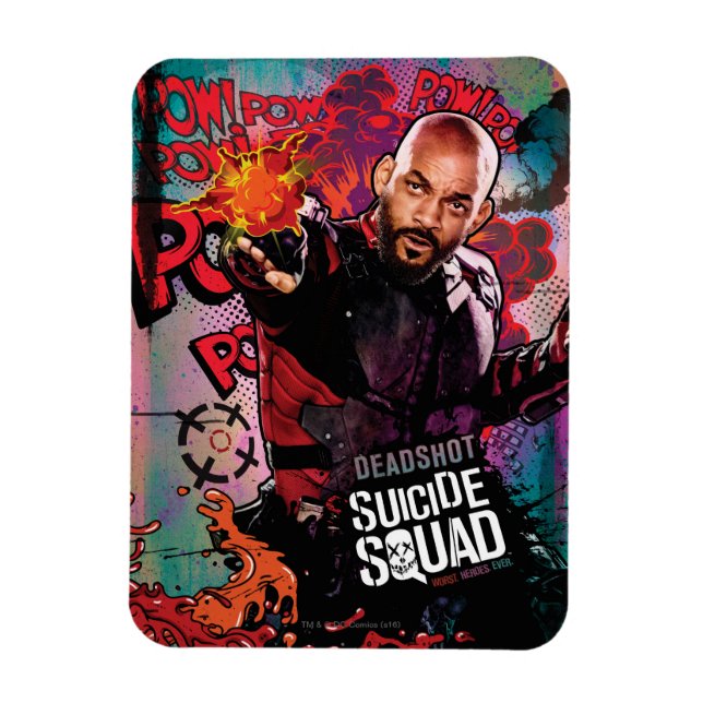 Suicide Squad | Deadshot Character Graffiti Magnet (Vertikal)
