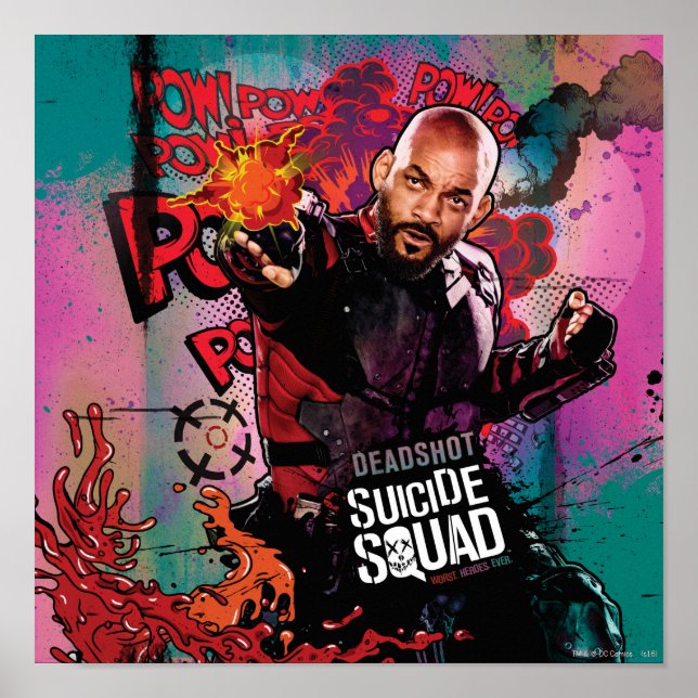 Suicide Squad | Deadshot Character Graffiti Poster (Vorne)