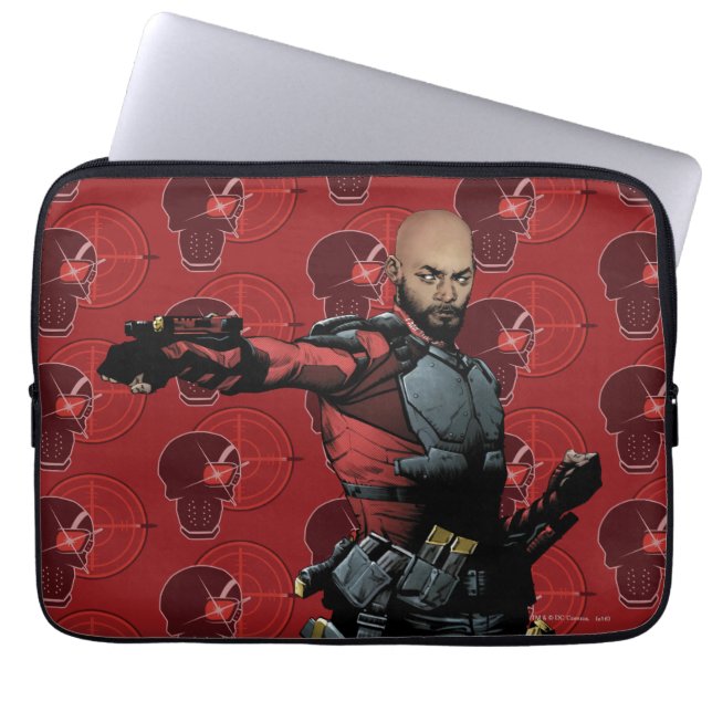Suicide Squad | Deadshot Comic Book Art Laptopschutzhülle (Vorderseite)