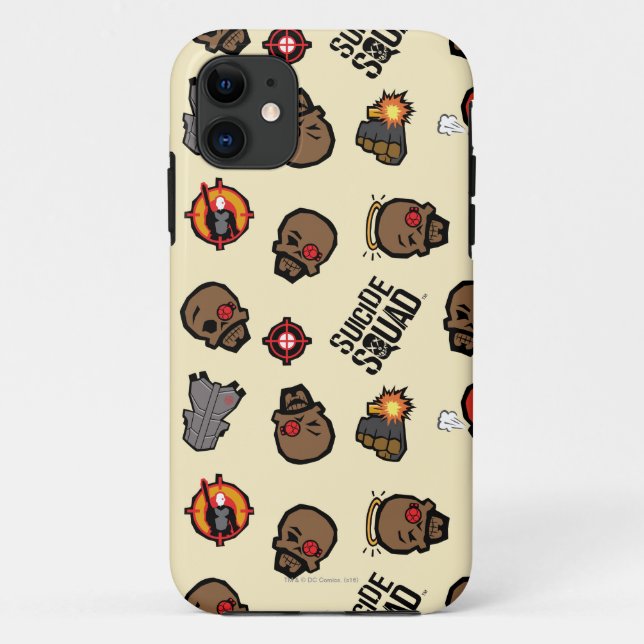 Suicide Squad Deadshot | Emoji Pattern Case-Mate iPhone Hülle (Rückseite)