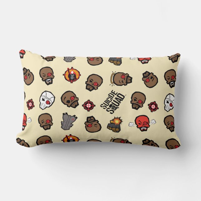 Suicide Squad Deadshot | Emoji Pattern Lendenkissen (Vorderseite)