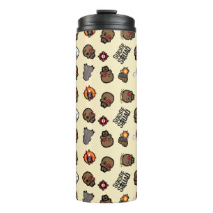 Suicide Squad Deadshot   Emoji Pattern Thermosbecher