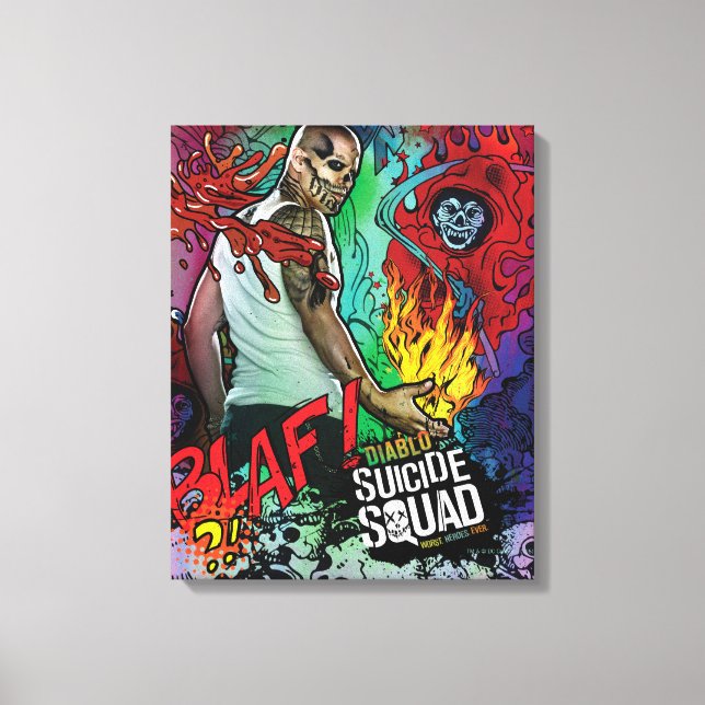 Suicide Squad | Diablo Character Graffiti Leinwanddruck (Vorderseite)
