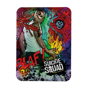 Suicide Squad Diablo Character Graffiti Magnet