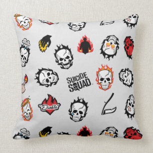 Suicide Squad   Diablo Emoji Pattern Kissen