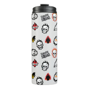 Suicide Squad   Diablo Emoji Pattern Thermosbecher