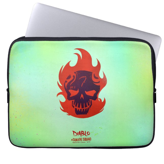 Suicide Squad Diablo Head Icon Laptopschutzhülle (Vorderseite)