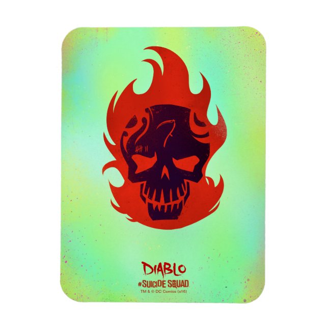 Suicide Squad Diablo Head Icon Magnet (Vertikal)