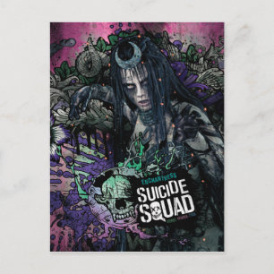 Suicide Squad   Enchantress Character Graffiti Postkarte