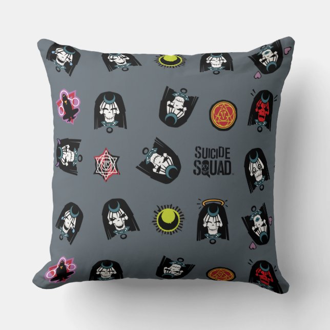 Suicide Squad | Enchantress Emoji Pattern Kissen (Vorderseite)