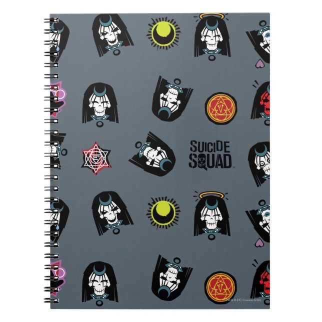 Suicide Squad | Enchantress Emoji Pattern Notizblock (Vorderseite)