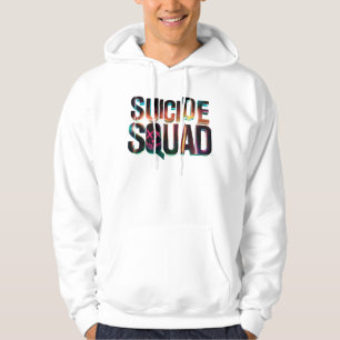 Suicide Squad Farbiges Leuchtlogo Hoodie