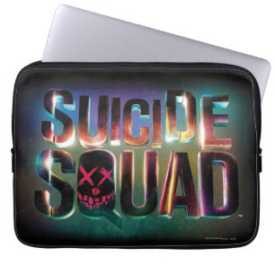Suicide Squad   Farbiges Leuchtlogo Laptopschutzhülle