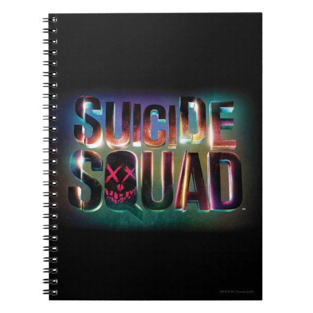 Suicide Squad | Farbiges Leuchtlogo Notizblock (Vorderseite)