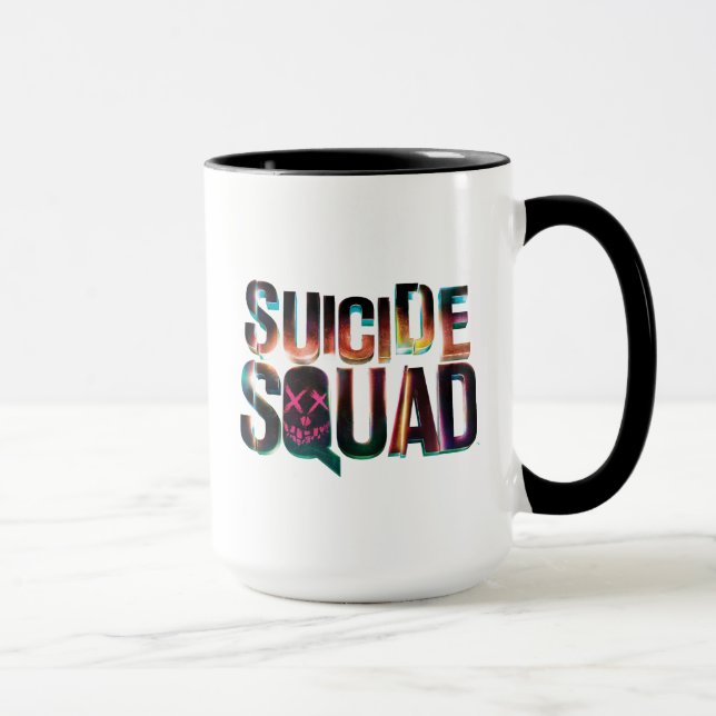Suicide Squad | Farbiges Leuchtlogo Tasse (Rechts)