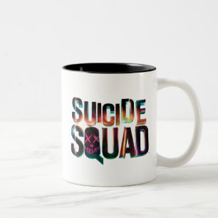 Suicide Squad Farbiges Leuchtlogo Zweifarbige Tasse