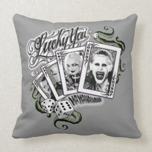 Suicide Squad   "Glückliche Spieler" Spielkarten Kissen