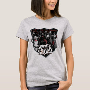Suicide Squad   Group Abzeichen Foto T-Shirt