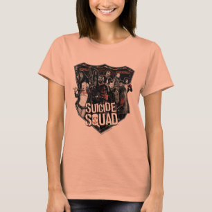 Suicide Squad   Group Abzeichen Foto T-Shirt