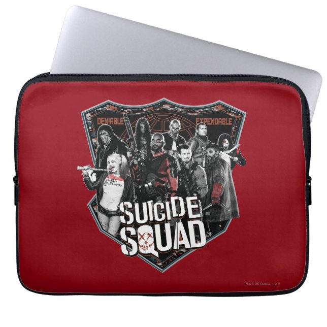 Suicide Squad Group Badge Foto Laptopschutzhülle (Vorderseite)
