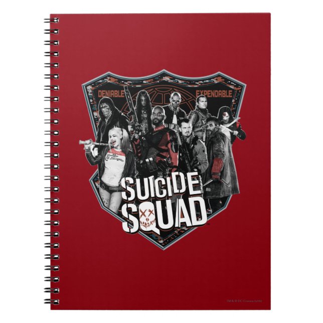 Suicide Squad Group Badge Foto Notizblock (Vorderseite)
