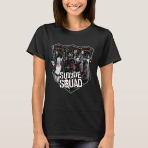 Suicide Squad Group Badge Foto T-Shirt