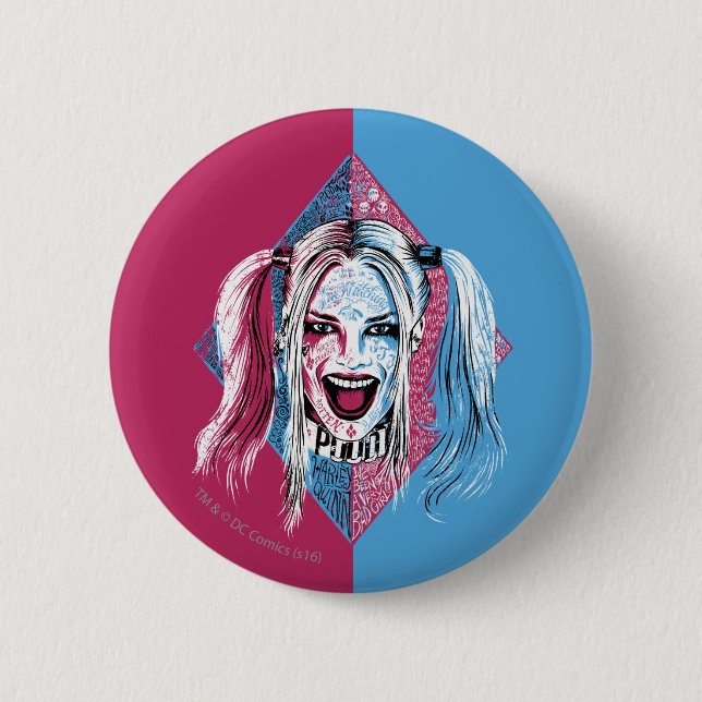 Suicide Squad | Harley Laugh Button (Vorderseite)