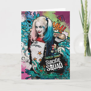 Suicide Squad   Harley Quinn Character Graffiti Karte
