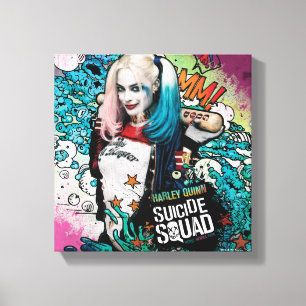 Suicide Squad   Harley Quinn Character Graffiti Leinwanddruck