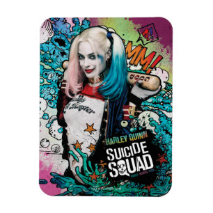Suicide Squad   Harley Quinn Character Graffiti Magnet
