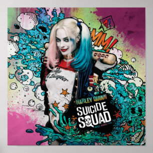 Suicide Squad   Harley Quinn Character Graffiti Poster