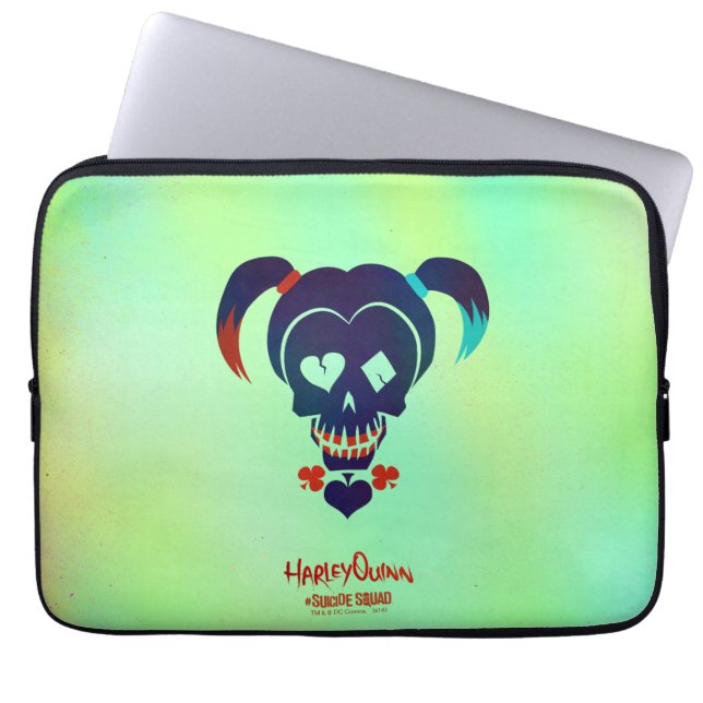 Suicide Squad | Harley Quinn Head Icon Laptopschutzhülle (Vorderseite)