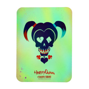 Suicide Squad   Harley Quinn Head Icon Magnet