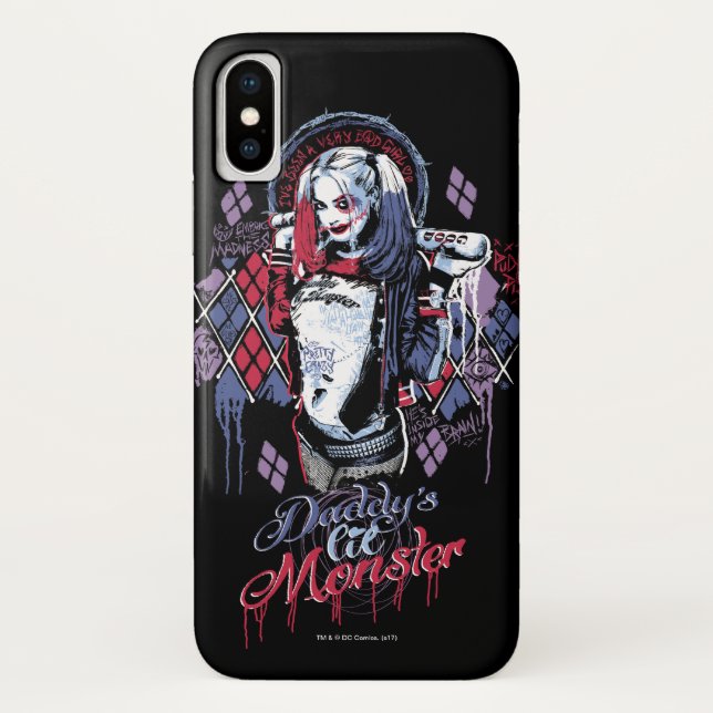 Suicide Squad | Harley Quinn Inked Graffiti Case-Mate iPhone Hülle (Rückseite)