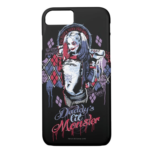 Suicide Squad | Harley Quinn Inked Graffiti Case-Mate iPhone Hülle (Rückseite)