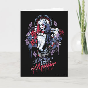 Suicide Squad Harley Quinn Inked Graffiti Karte
