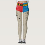 Suicide Squad | Harley Quinn Leggings<br><div class="desc">Karo dieses Paar Harley Quinn Leggings,  inspiriert vom Suicide Squad Film. Klicken Sie auf Anpassen,  um den Gürtel zu platzieren oder zu entfernen und ändern Sie die Hintergrundfarbe für einen anderen Hautton!</div>