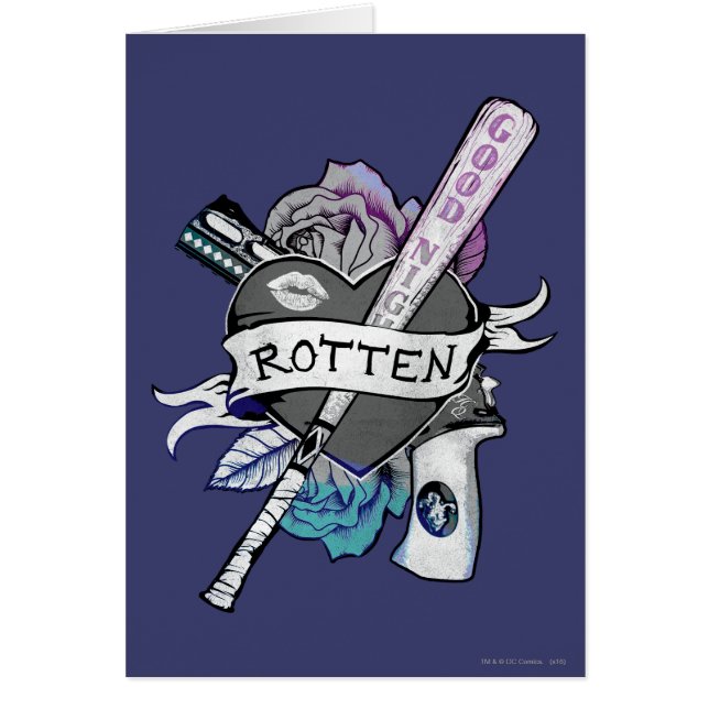 Suicide Squad | Harley Quinn "Rotten" Tattoo Art (Vorne)