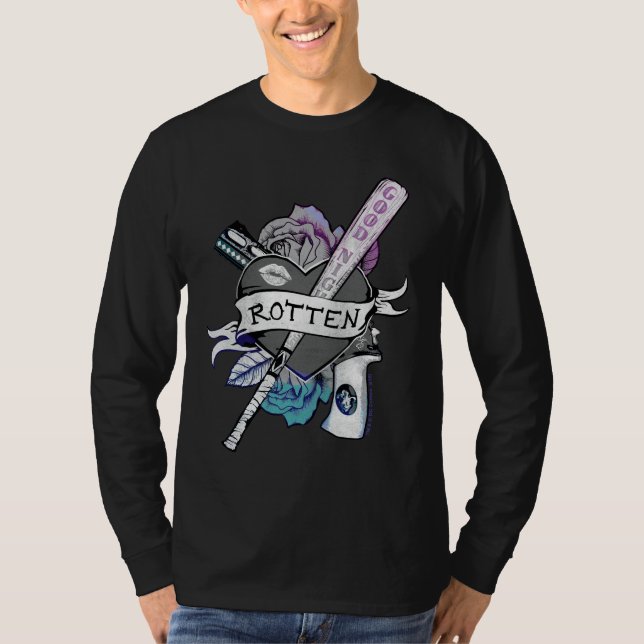Suicide Squad | Harley Quinn "Rotten" Tattoo Art T-Shirt (Vorderseite)