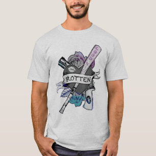 Suicide Squad   Harley Quinn "Rotten" Tattoo Art T-Shirt