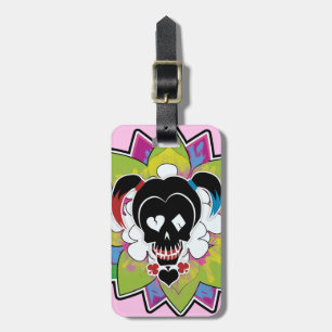 Suicide Squad Harley Quinn Skull Tattoo Art Gepäckanhänger
