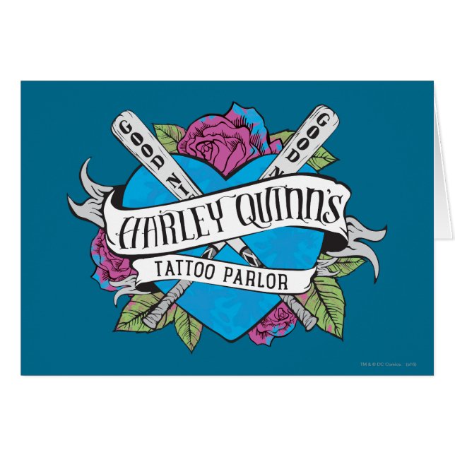 Suicide Squad | Harley Quinns Tattoo Parlor Herz (Vorderseite (Horizontal))