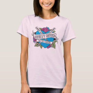 Suicide Squad Harley Quinns Tattoo Parlor Herz T-Shirt