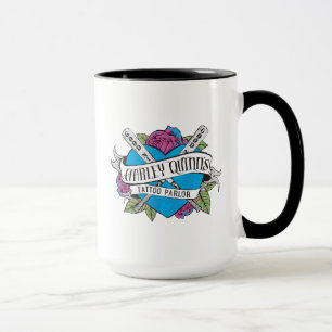 Suicide Squad   Harley Quinns Tattoo Parlor Herz Tasse