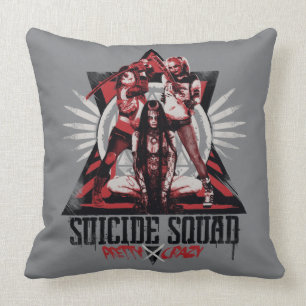 Suicide Squad   Hübsche Crazy Squad Girls Kissen