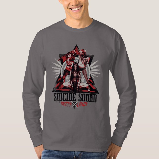 Suicide Squad | Hübsche Crazy Squad Girls T-Shirt (Vorderseite)