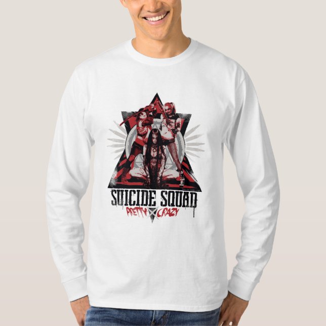 Suicide Squad | Hübsche Crazy Squad Girls T-Shirt (Vorderseite)